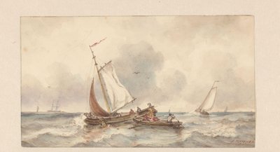 Skibe til søs af Ary Pleijsier (signed by artist)