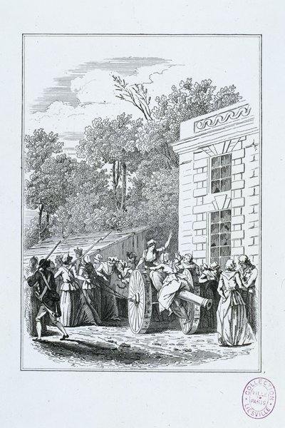Kvindernes afgang fra Halle til Versailles om morgenen den 5. oktober af Ary Scheffer