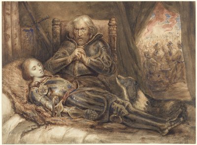 Eberhard von Württenberg sørger over sin søn af Ary Scheffer