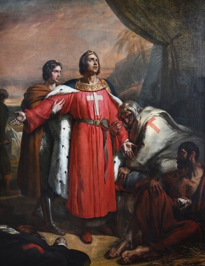 Fransk: Saint Louis visiterant les pestiférés af Ary Scheffer