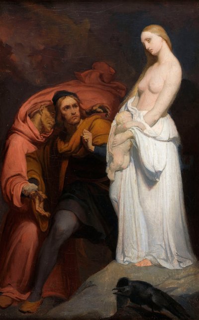 Marguerite holder sit døde barn, ca. 1846. af Ary Scheffer