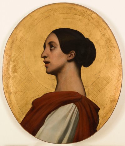 Portræt af Pauline Viardot som den hellige Cecilia af Ary Scheffer