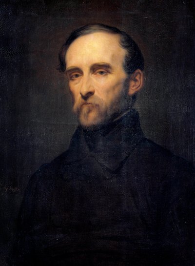 Portræt af Eugene Cavaignac (1802-1857) Generalguvernør i Algeriet Maleri af Ary Scheffer (1795-1858) 1800-tallet. Svag. 0,76x0,56 m. af Ary Scheffer
