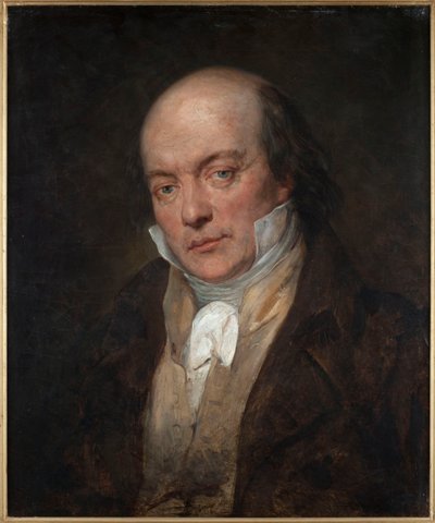 Portræt af Pierre-Jean de Béranger 1780-1857, 1828. af Ary Scheffer