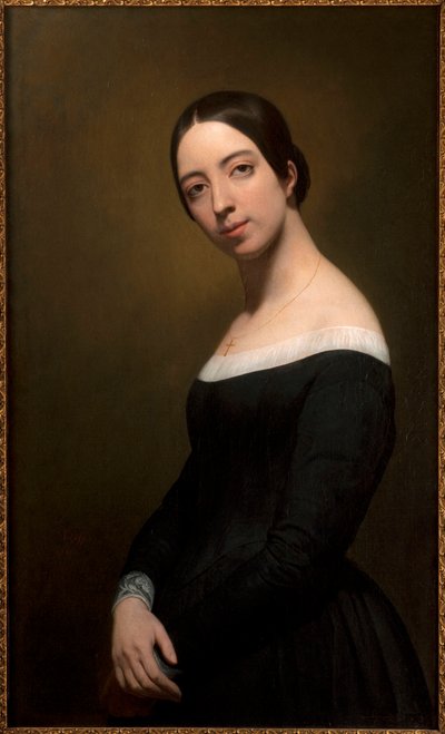 Portræt af sangerinden og komponisten Pauline Viardot 1821-1910, 1840. af Ary Scheffer