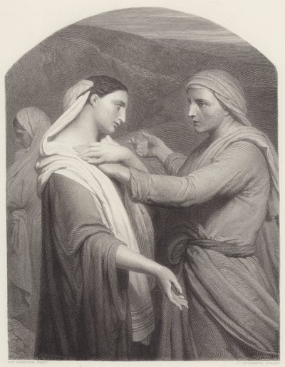 Ruth og Noomi af Ary Scheffer
