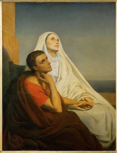 Sankt Augustin og hans mor, Sankt Monica ... af Ary Scheffer