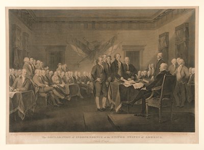 Amerikas Forenede Staters uafhængighedserklæring af Asher Brown Durand