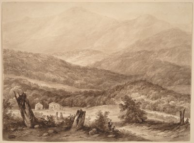 Hvide Bjerge (?) af Asher Brown Durand