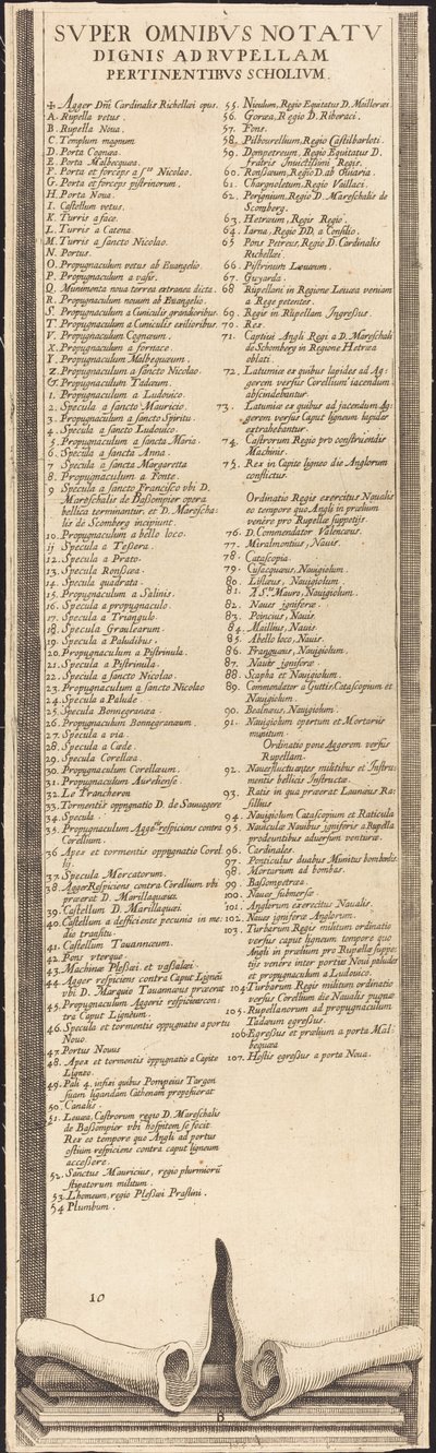 Belejringen af La Rochelle [plade 13 af 16; sæt omfatter 1952.8.97-112] af Assistant of Jacques Callot