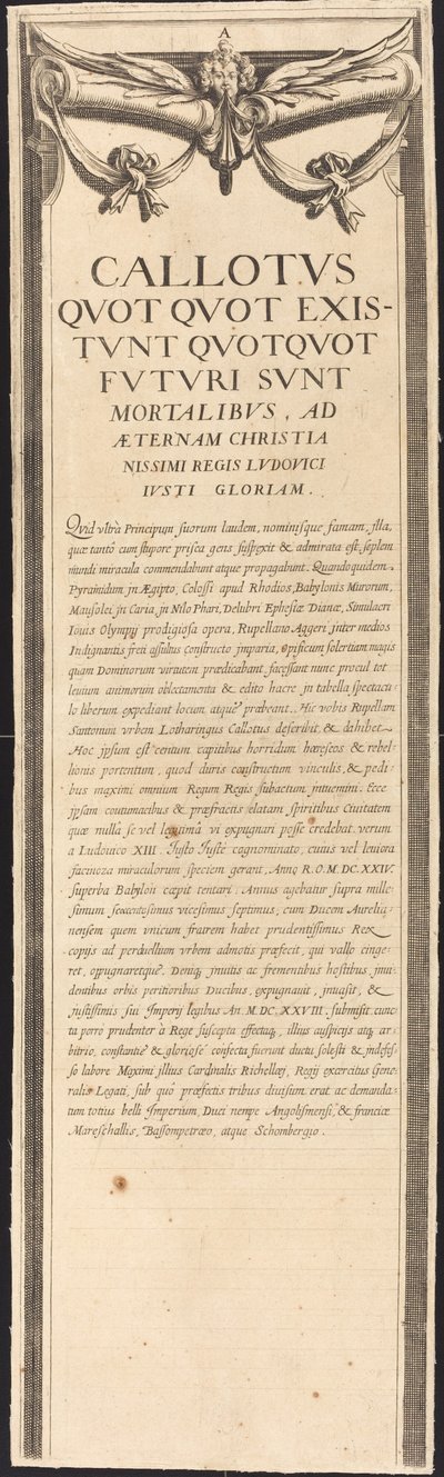 Belejringen af La Rochelle [plade 8 af 16; sæt omfatter 1952.8.97-112] af Assistant of Jacques Callot
