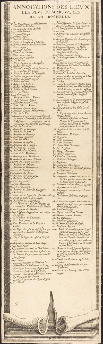 Belejringen af La Rochelle [plade 9 af 16; sæt omfatter 1952.8.97-112] af Assistant of Jacques Callot