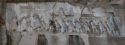 Dareios I den Store. Behistun-indskriften, 6. århundrede f.Kr af Assyrian