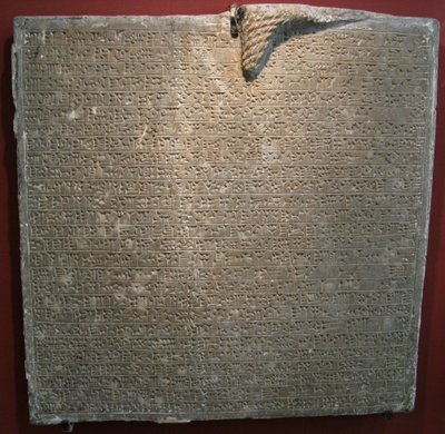 Indskrevet plade fra Sargon II