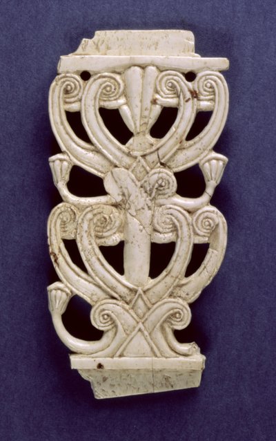 Palmettefragment fra Fort Shalmaneser, Nimrud, 8. århundrede f.Kr af Assyrian School