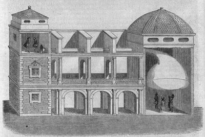 Akustisk kornet opfundet af Athanase Kircher (eller Athanasius Kircheri) (1601-1680). af Athanasius Kircher