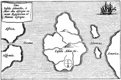 Kort over Atlantis, fra 