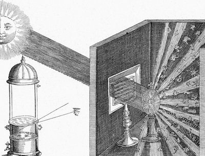 Brydning og spredning af sollyset af Athanasius Kircher