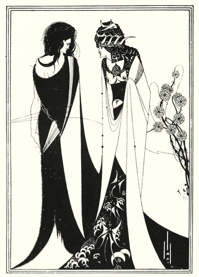 John og Salome (gravering) af Aubrey (after) Beardsley