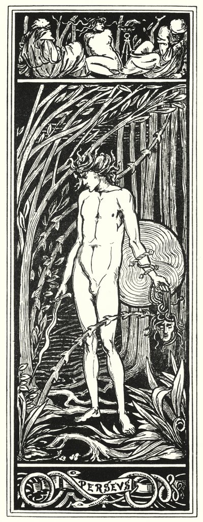 Perseus 1920 (kobberstik) af Aubrey (after) Beardsley