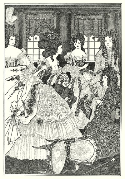 Slaget ved Beaux og Belles (gravering) af Aubrey (after) Beardsley
