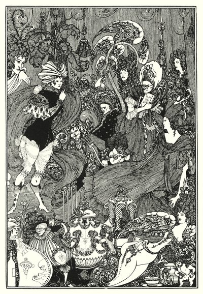 The Cave of Spleen (gravering) af Aubrey (after) Beardsley