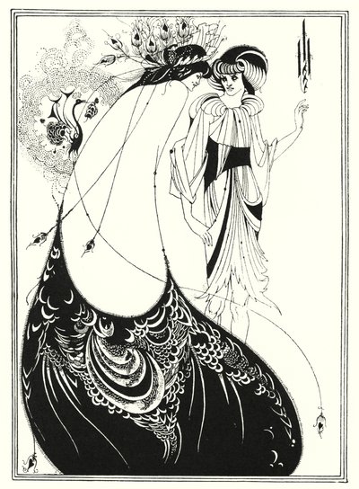 The Peacock Skirt (gravering) af Aubrey (after) Beardsley
