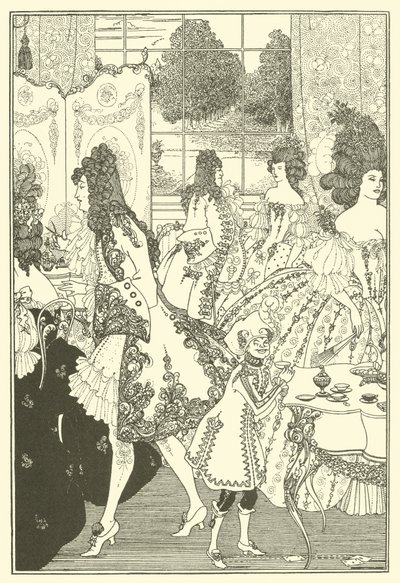 Låsens voldtægt (litografi) af Aubrey (after) Beardsley