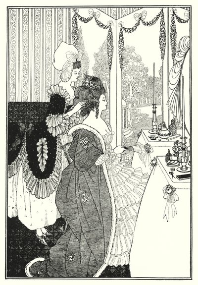 Toilettet (gravering) af Aubrey (after) Beardsley