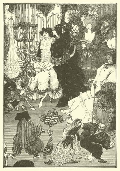 The Toilet of Helen (litografi) af Aubrey (after) Beardsley