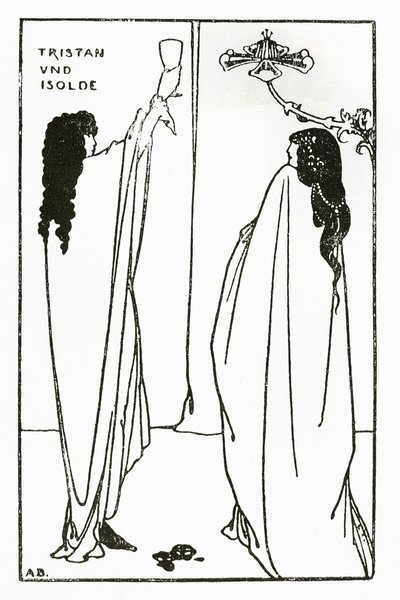En gentagelse af Tristan und Isolde, illustration fra 