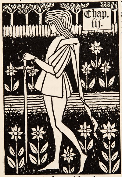 En side. Kapiteloverskrift af Aubrey Beardsley
