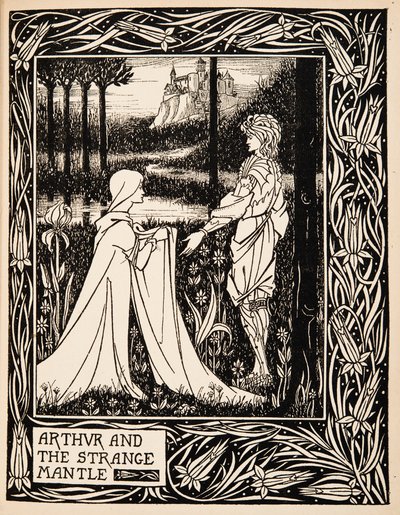 Arthur og den mærkelige kappe af Aubrey Beardsley