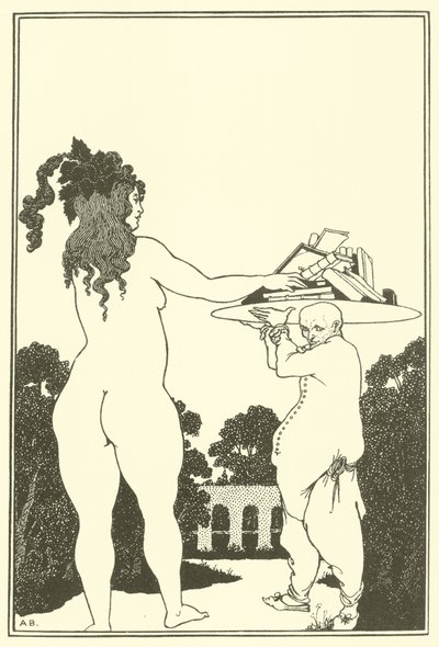 Bogplade af Aubrey Beardsley