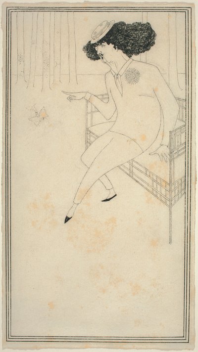 Karikatur af J.M. Whistler af Aubrey Beardsley