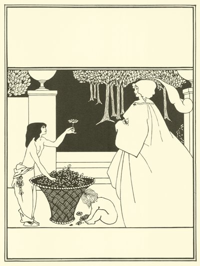 Design af omslag, Den Gule Bog af Aubrey Beardsley