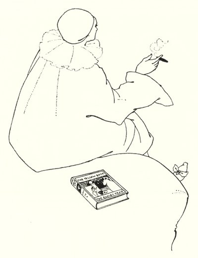 Design til et invitationskort af Aubrey Beardsley