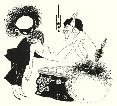 Design til halestykke af Aubrey Beardsley