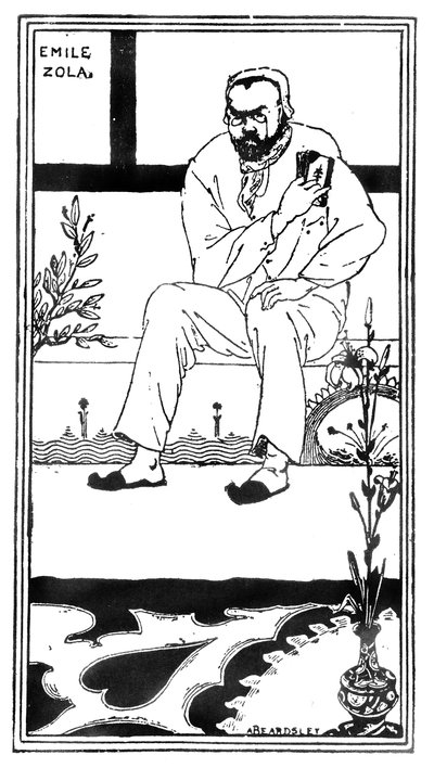 Emile Zola, 1893 88@Zola (1840-1902) fransk forfatter og romanforfatter; illustration fra magasinet 