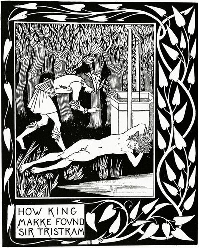 Hvordan King Marke fandt Sir Tristram, illustration fra 
