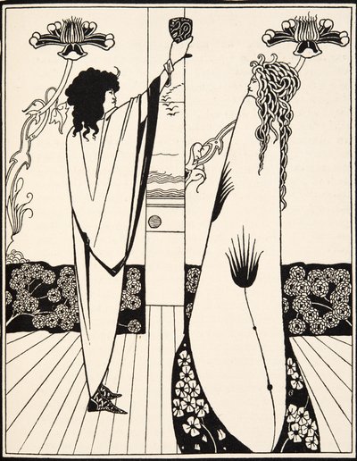 Hvordan Sir Tristram drak kærlighedsdrikken af Aubrey Beardsley