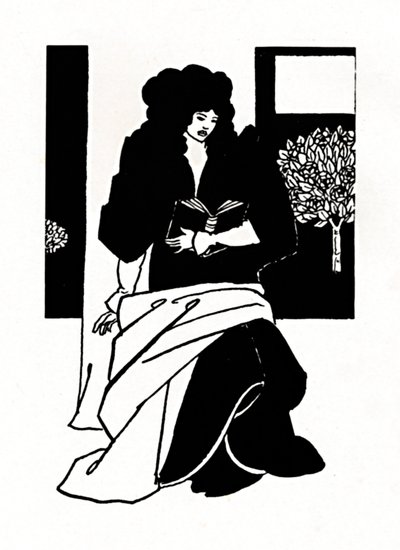 Illustration fra Morte DArthur, 1893-1894, 1923 af Aubrey Beardsley