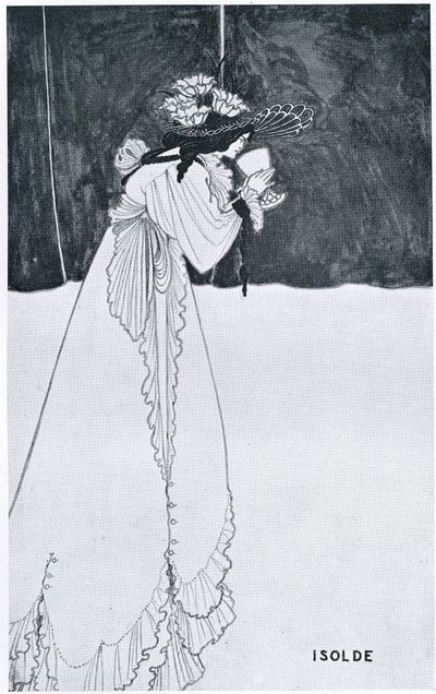 Isolde drikker giften af Aubrey Beardsley
