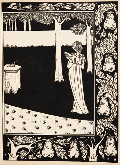 La Beale Isoud på Joyous Gard af Aubrey Beardsley