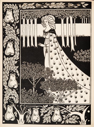 La Beale Isoud på Joyous Gard af Aubrey Beardsley