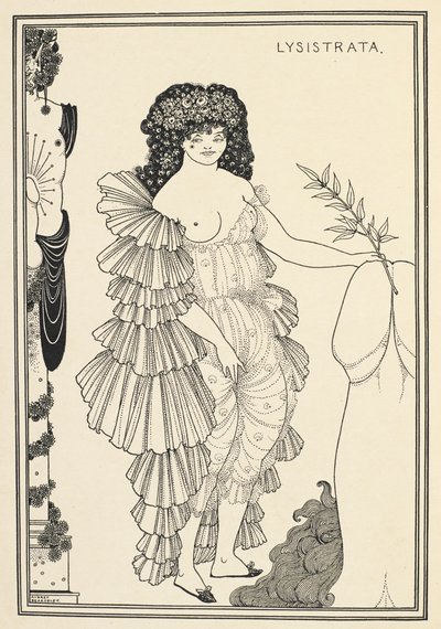 Lysistrata - karakter i en komedie af Aristofanes af Aubrey Beardsley