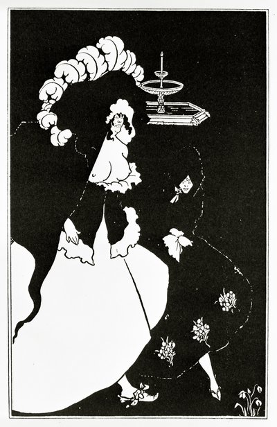 Messaline og ledsager vender tilbage fra et bordel, ca. 1894 af Aubrey Beardsley