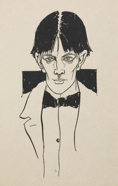 Portræt fra en bog med halvtreds tegninger af Aubrey Beardsley