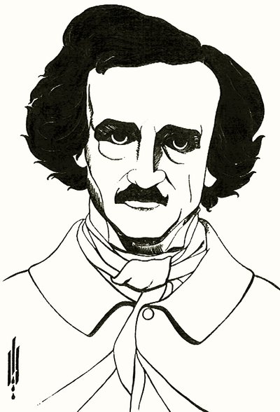 Portræt af Edgar Allan Poe, 1894 af Aubrey Beardsley