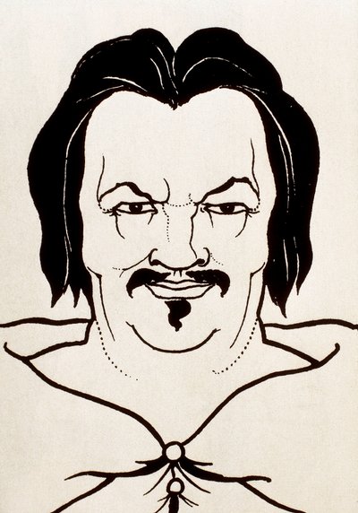 Portræt af Honore de Balzac af Aubrey Beardsley